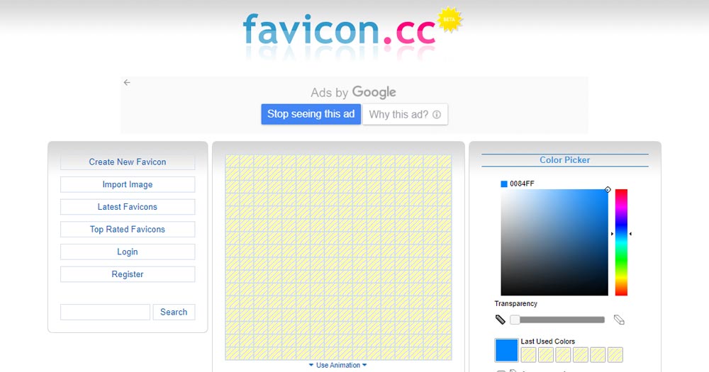 Favicon.cc có nhiều tính năng hỗ trợ 